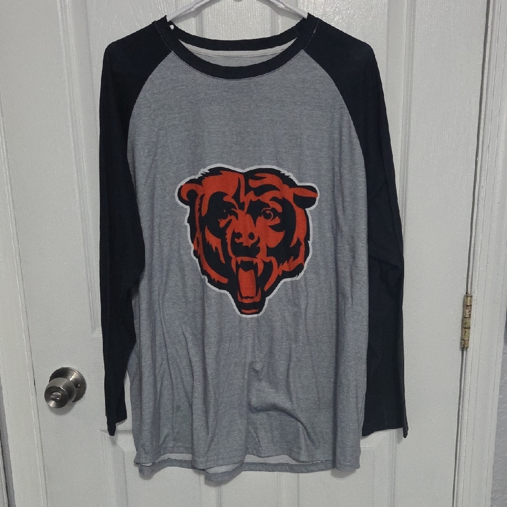 NFL Gray and Black Long Sleeve Tee